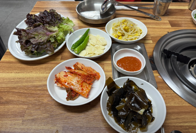 기본반찬세팅