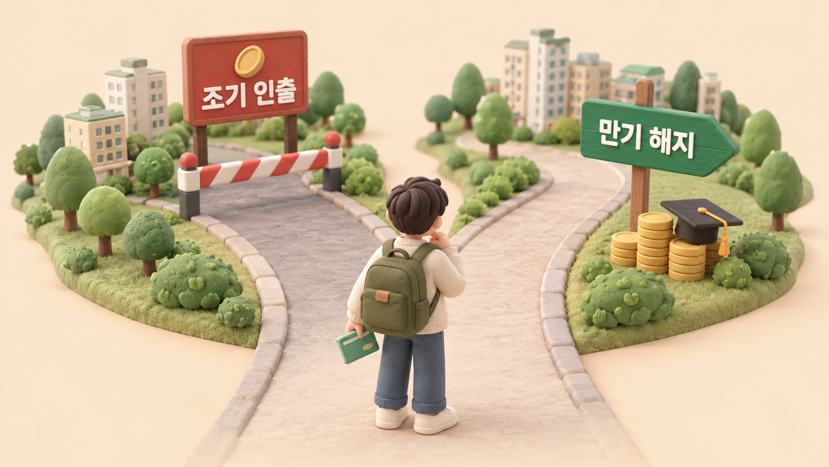 인출 시점 갈림길