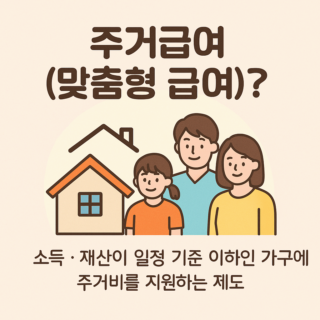 주거급여(맞춤형 급여)란?