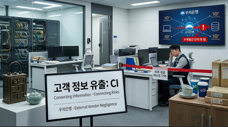 우리은행 개인정보 유출(외주업체, CI, 생애주기관리)