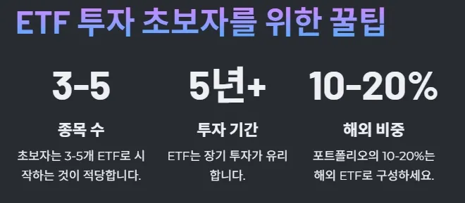 ETF 투자 초보자를 위한 꿀팁