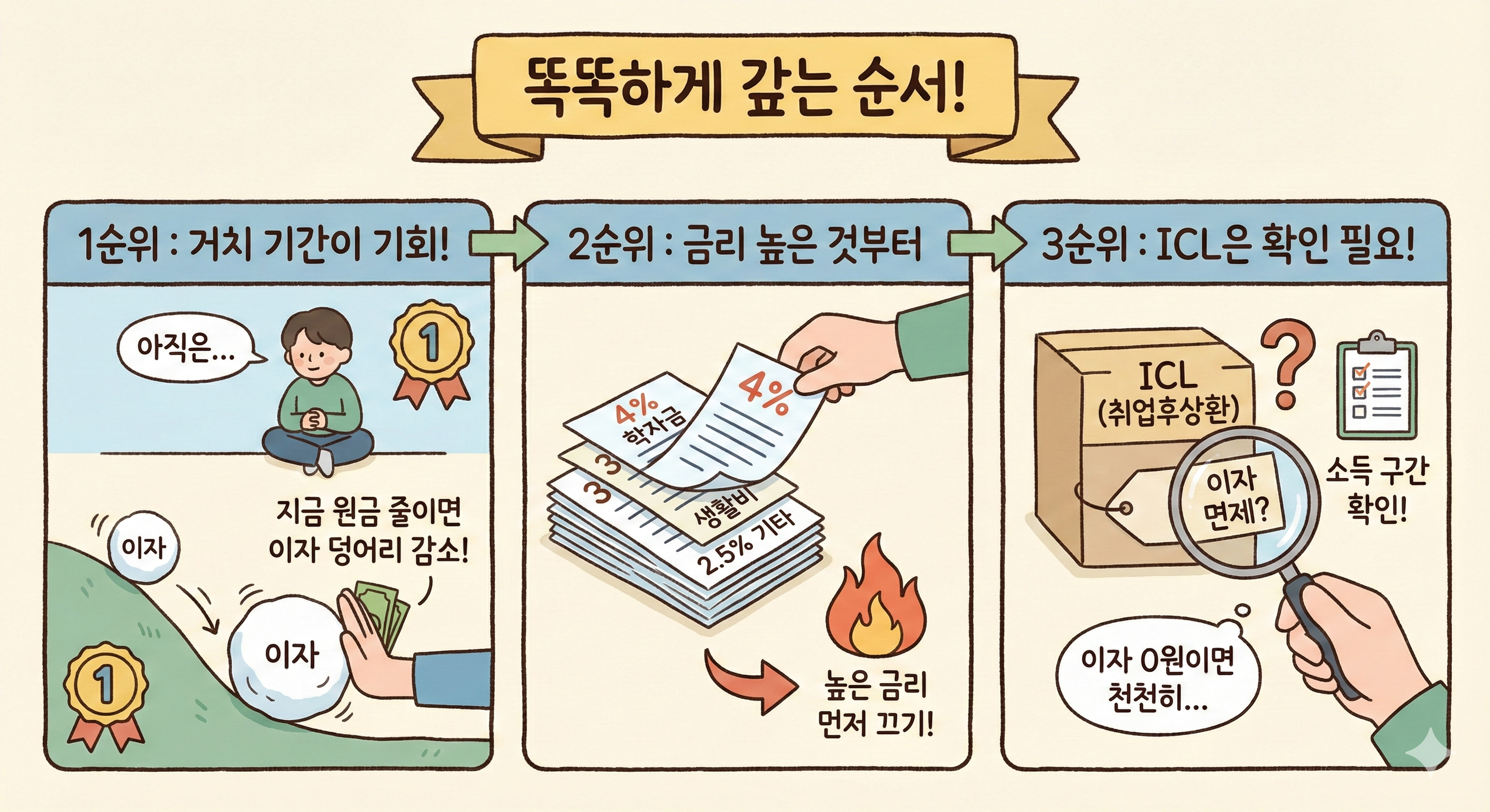 ‘똑똑하게’ 갚는 순서