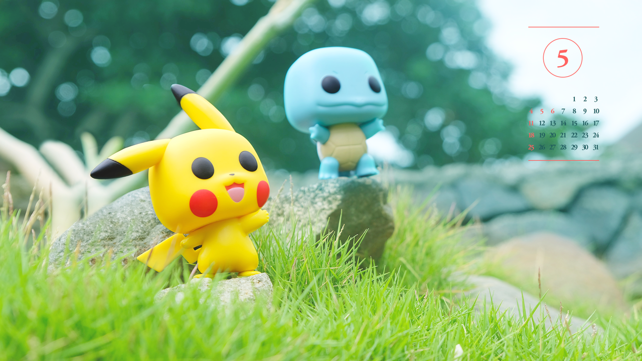 07 피카츄 A - 2025년5월 노트북배경화면