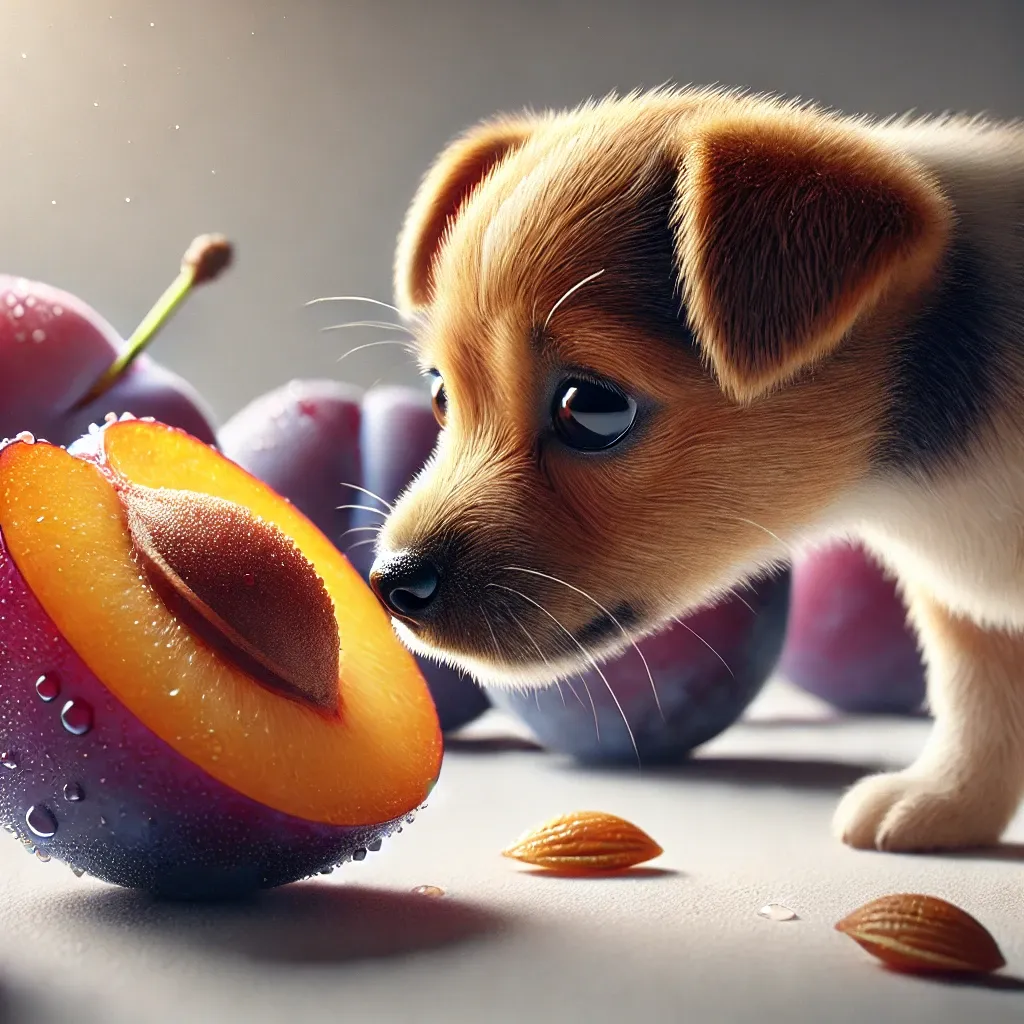 강아지에게 자두를 먹이는 것은 안전할까?