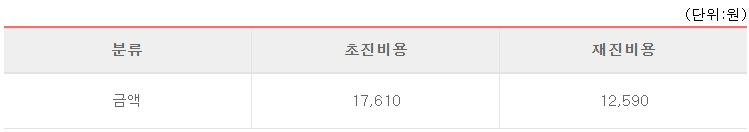 노인장기요양보험 월 한도액 및 급여비용