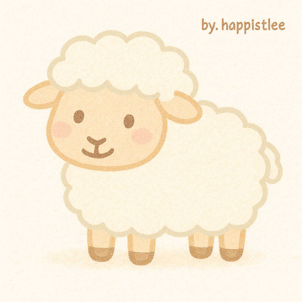 양띠를 상징하는 일러스트 이미지