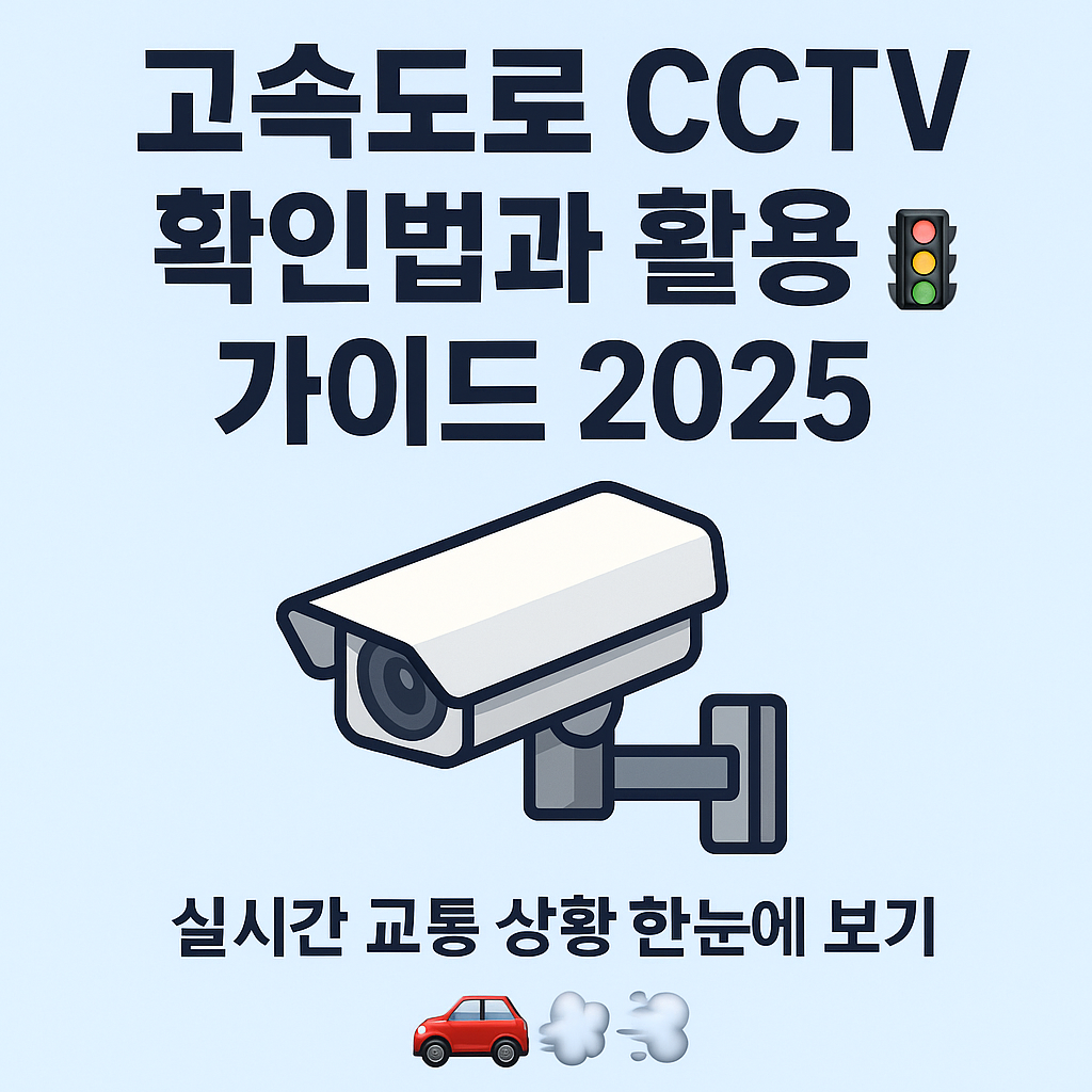 고속도로 CCTV 확인