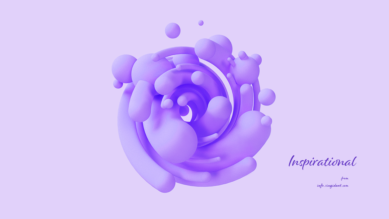 06 보라색 그래픽 C - Inspirational 연보라배경화면