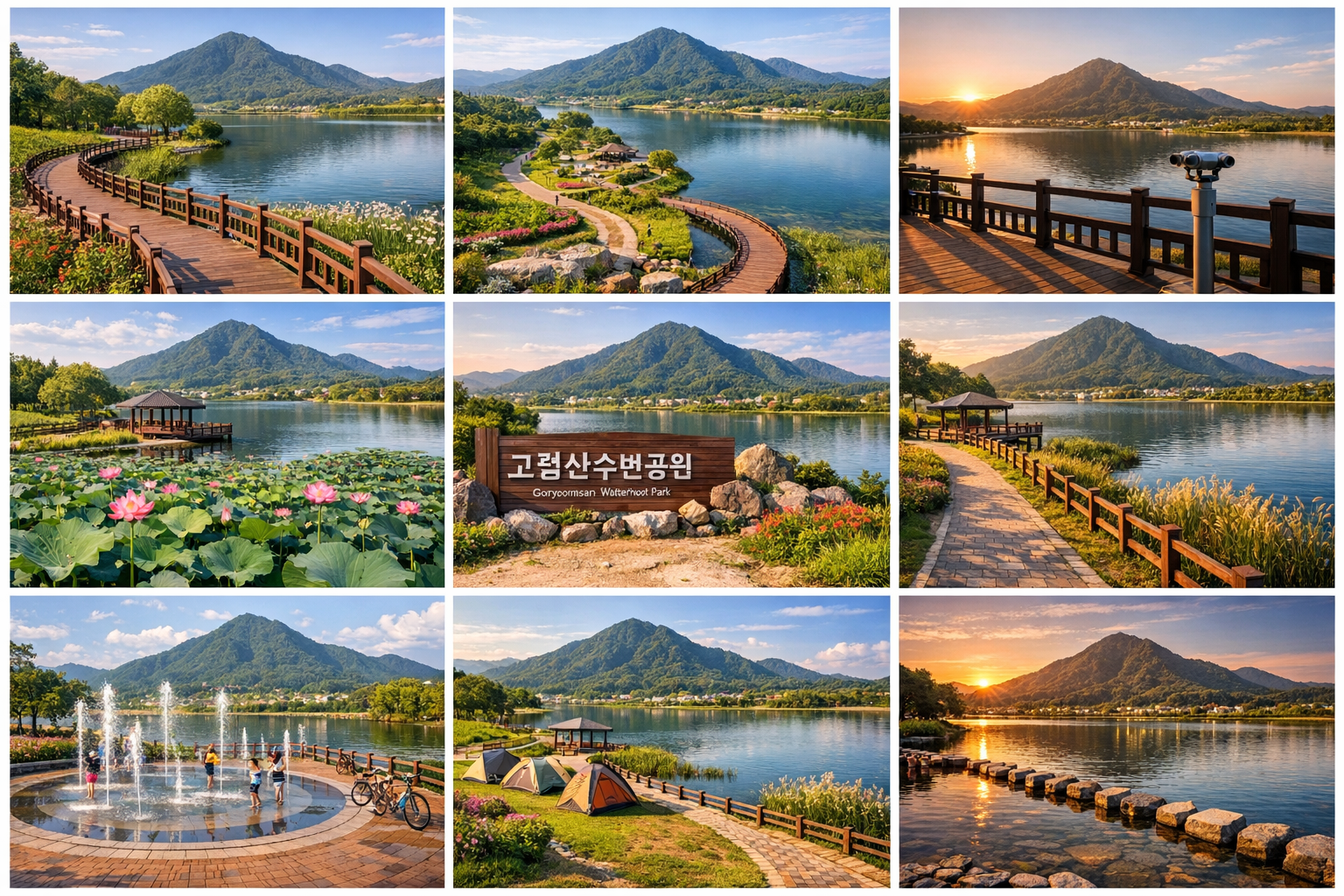 고렴산수변공원 산책 명소 총정리