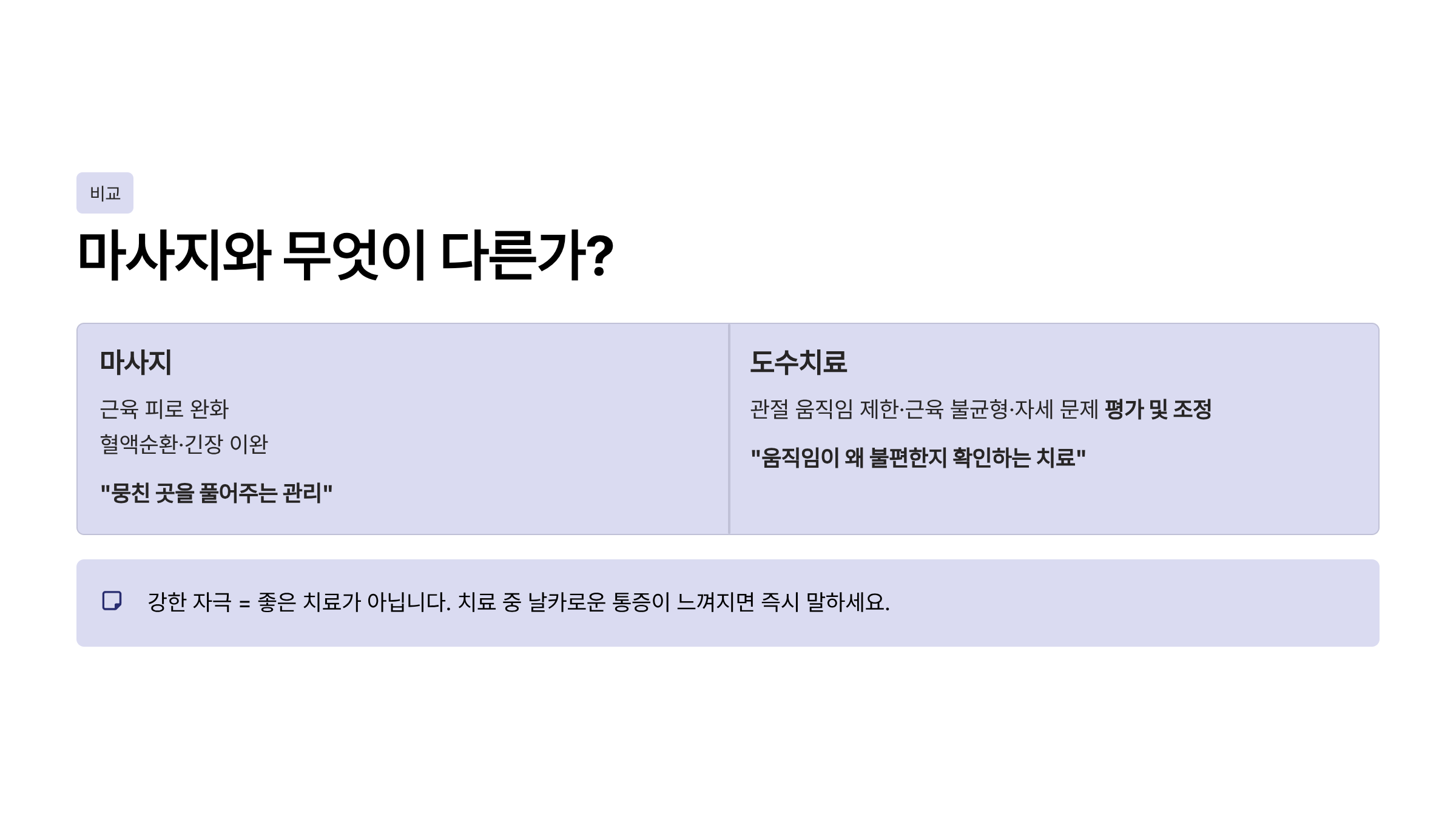 도수치료란