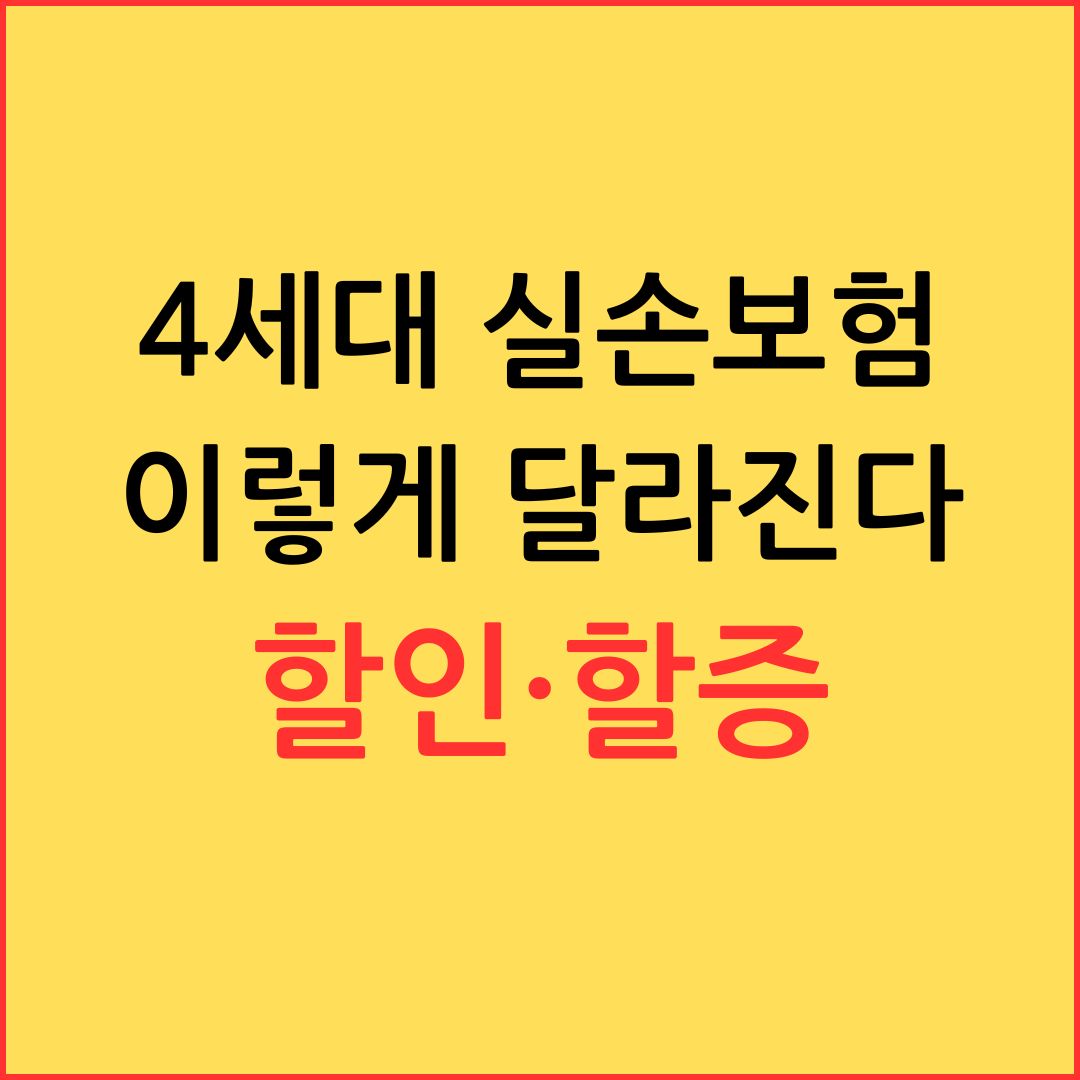 7월부터 4세대 실손보험 이렇게 달라진다 - 할인·할증