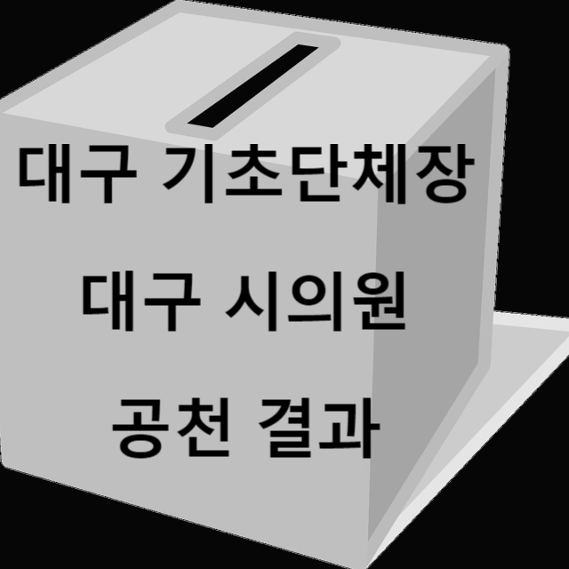 대구 기초단체장 광역의원 공천 결과