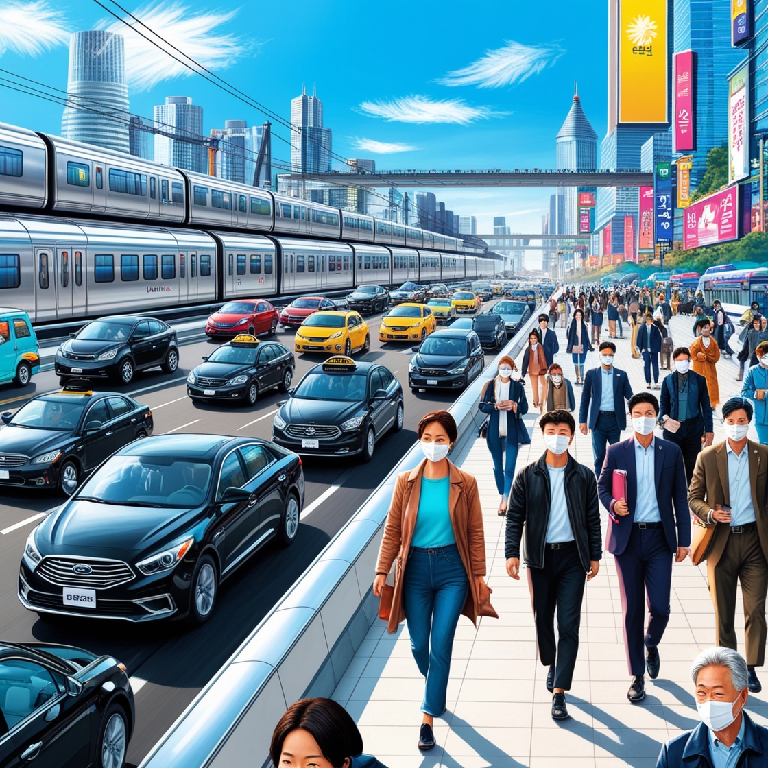 대중교통 시스템의 예시