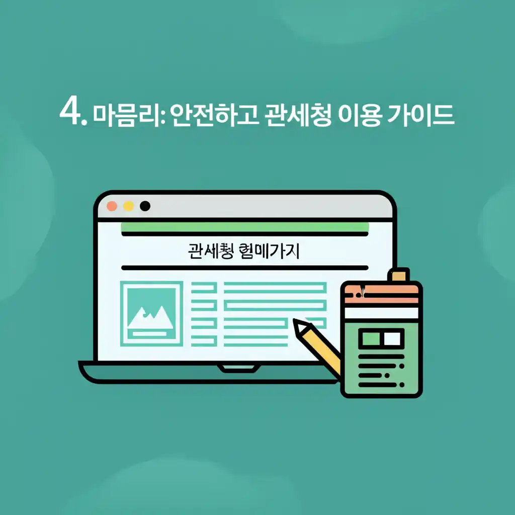 4. 마무리: 안전하고 현명한 관세청 이용 가이드, 홈페이지 바로가기 활용법 이미지.