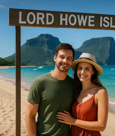 로드하우섬 커플 여행 사진