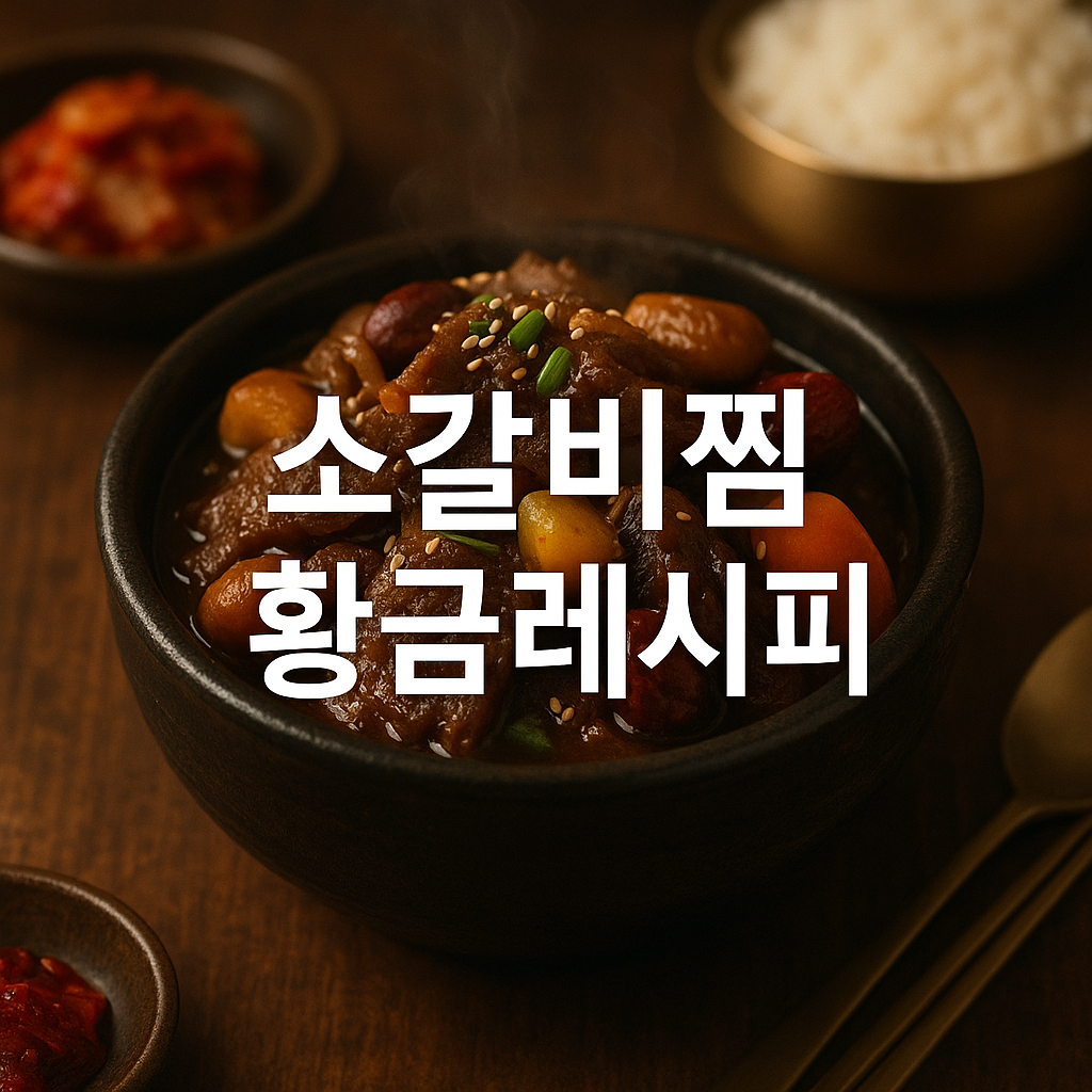 소갈비찜 황금레시피