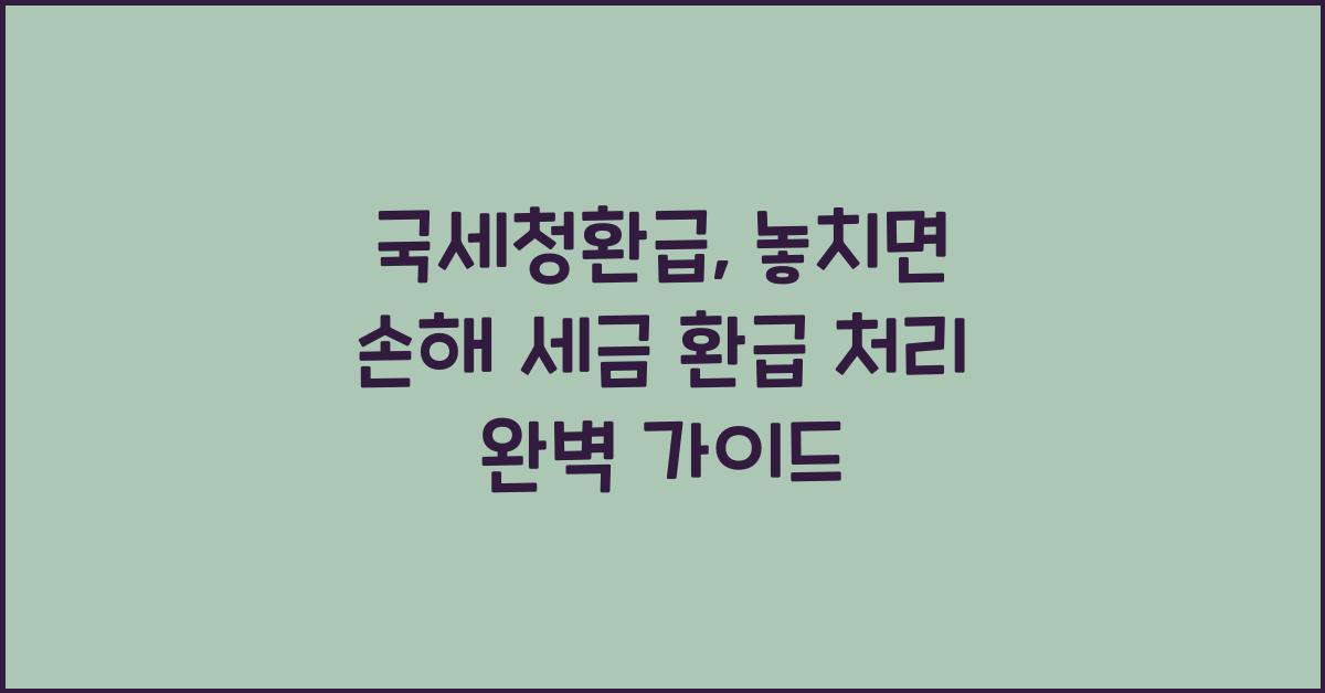 국세청환급