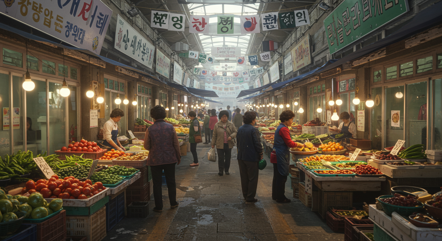 정선 아리랑 5일장의 활기찬 풍경, 강원도 토속 음식과 수공예품