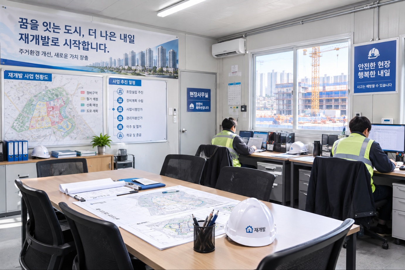 재개발 현장 사무실
