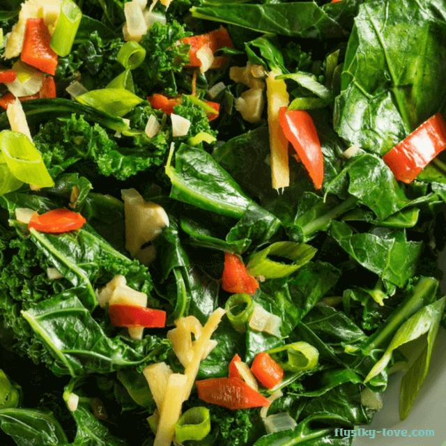 콜라드 그린 샐러드