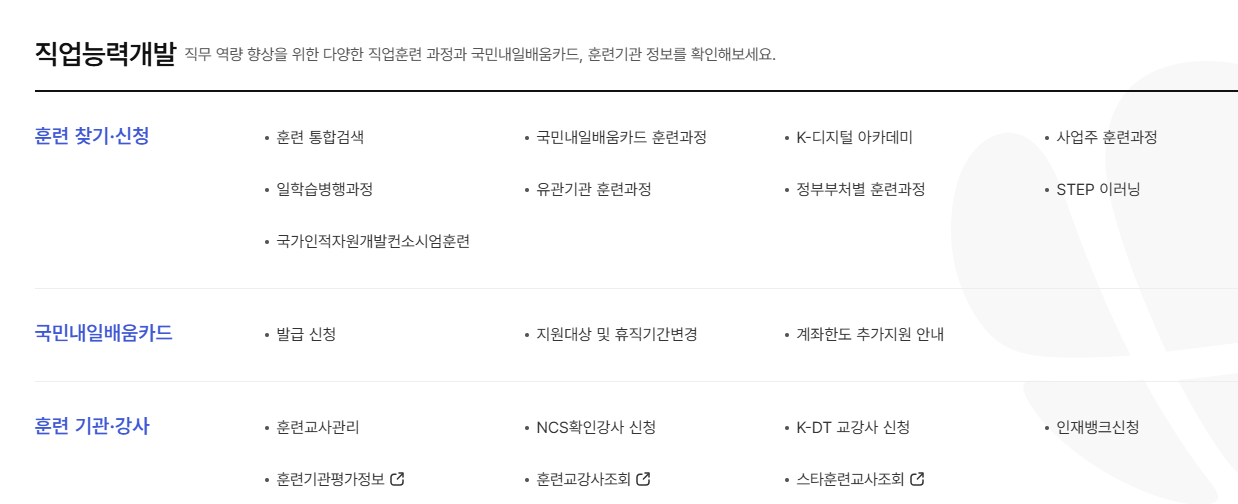 국비지원 학원 찾기: HRD-Net 이용 가이드