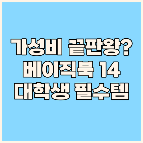 가성비 노트북 끝판왕? 베이직북 14..