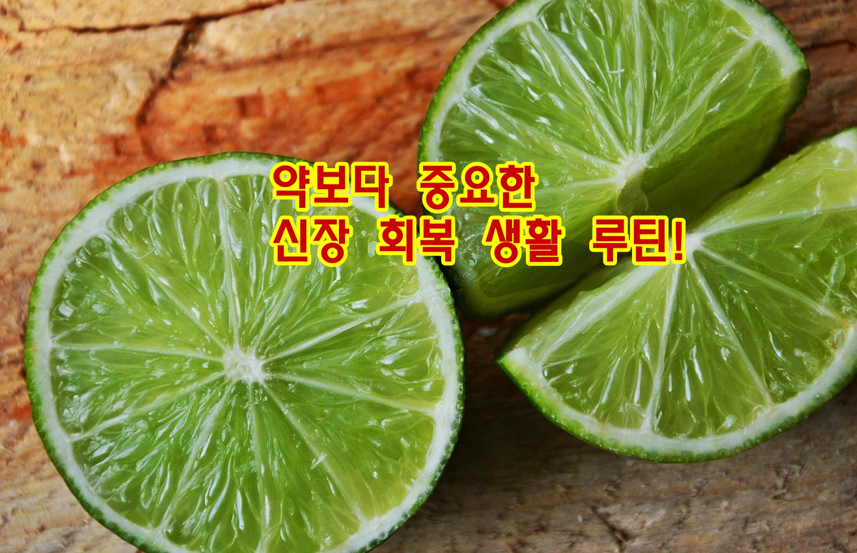 약보다 중요한 신장 회복 생활 루틴!