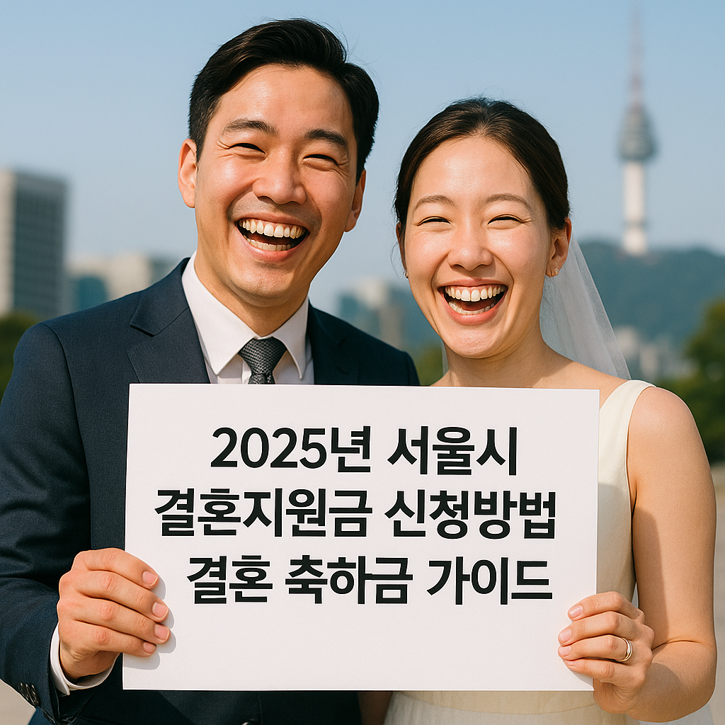 2025년 서울시 결혼지원금 신청방법 결혼 축하금 가이드