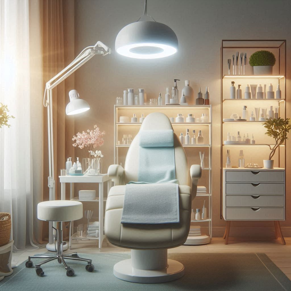 피부,체형관리 샵 배경