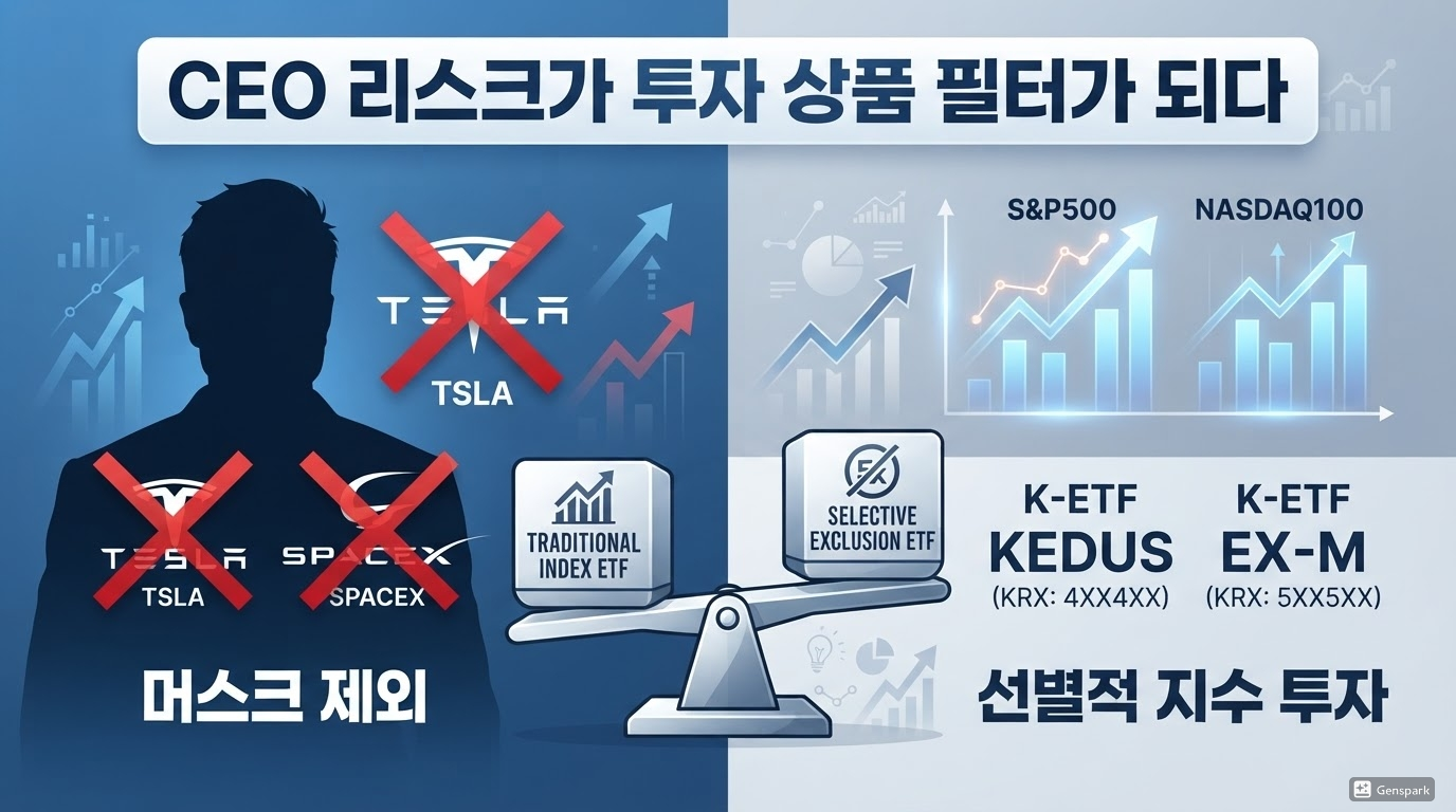 머스크 싫어? 테슬라&middot;스페이스X 뺀 S&amp;P500&middot;나스닥100 ETF 출시, 투자해도 될까?