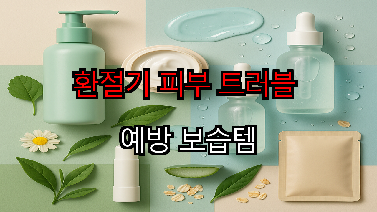환절기 피부 트러블 예방 보습템