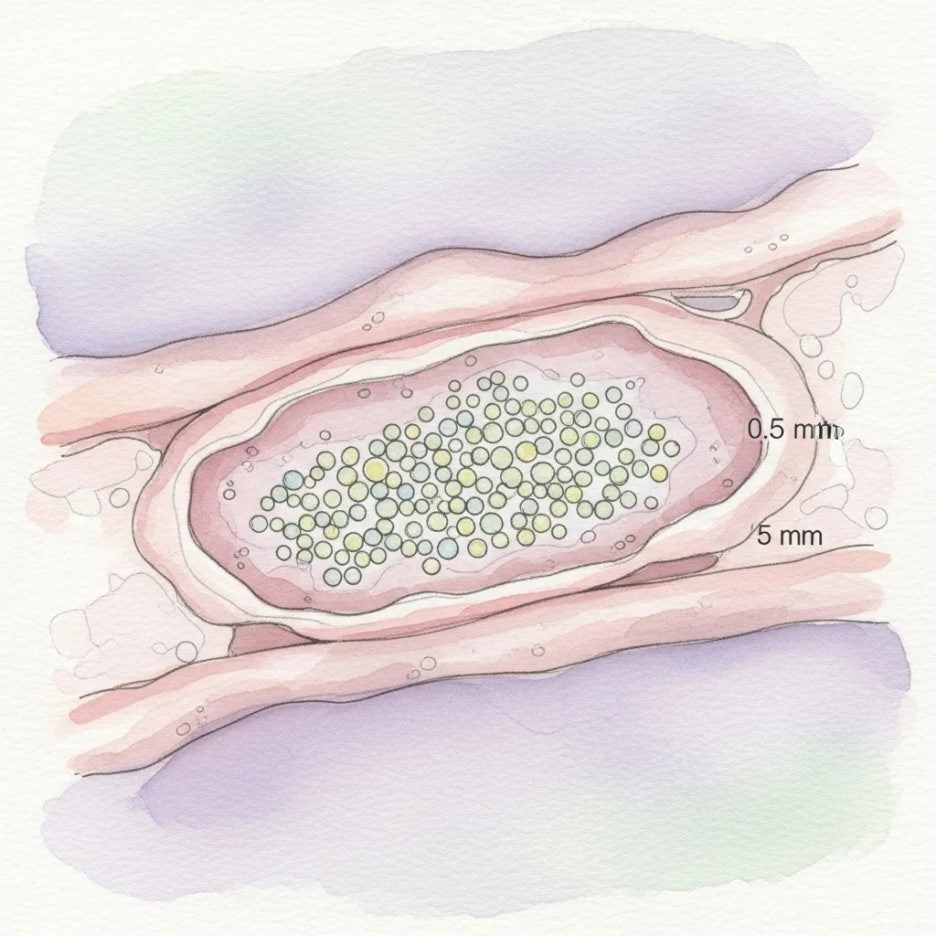 약효 지속형 미립구 기술의 섬세한 모습