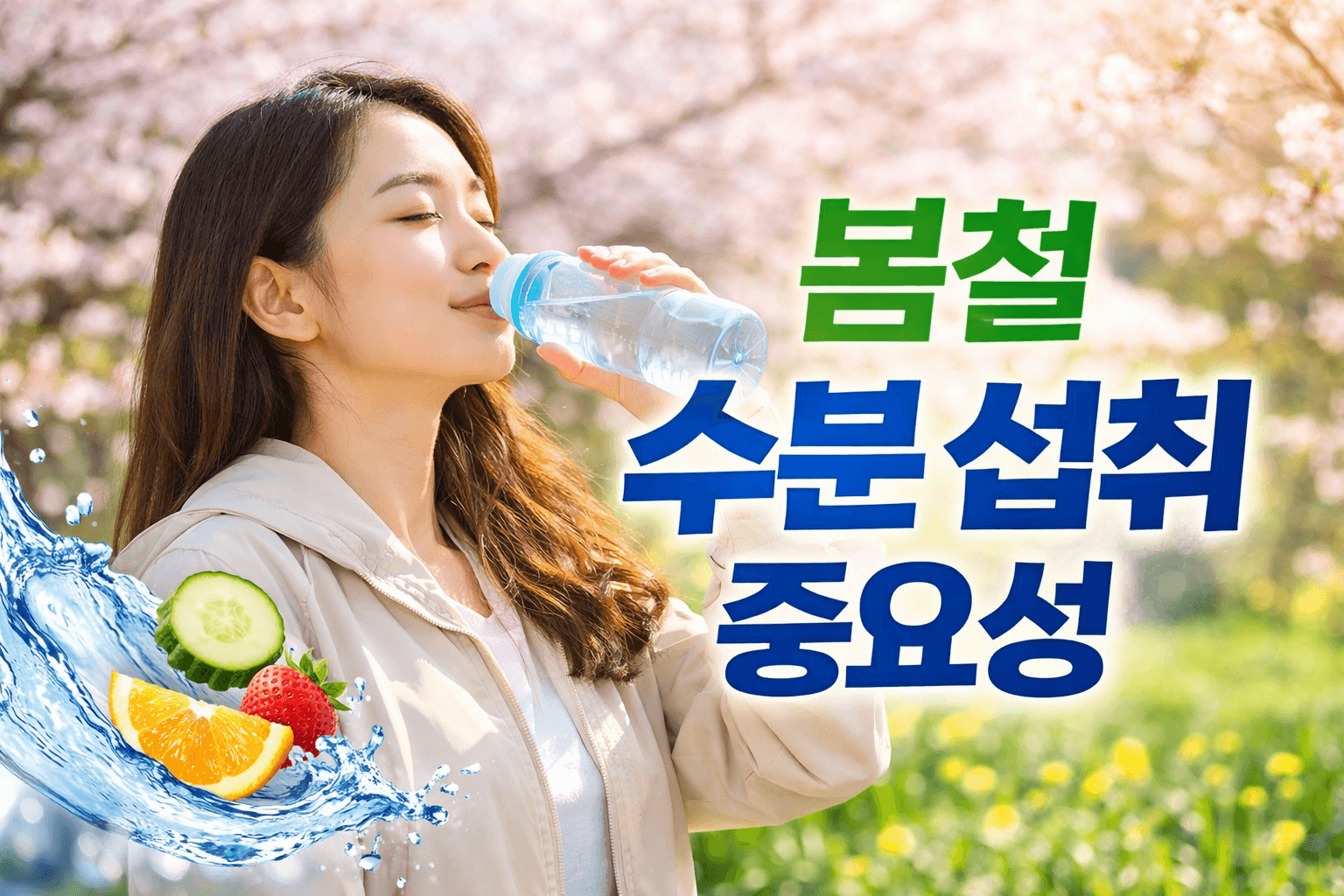 봄철 수분 섭취 중요성, 환절기 건강을 지키는 가장 쉬운 습관