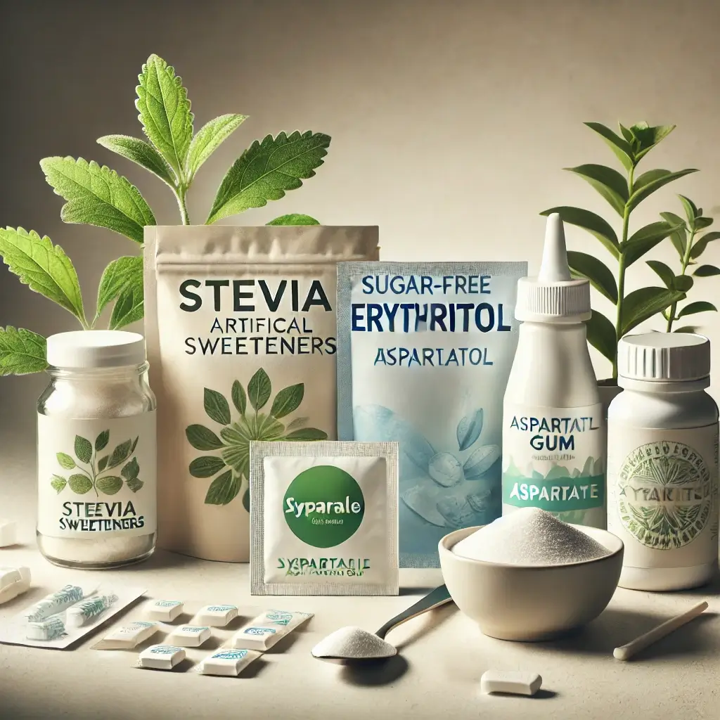 대체당 5종 스테비아, 에리스리톨, 수크랄로스, 아스파탐, 자일리톨