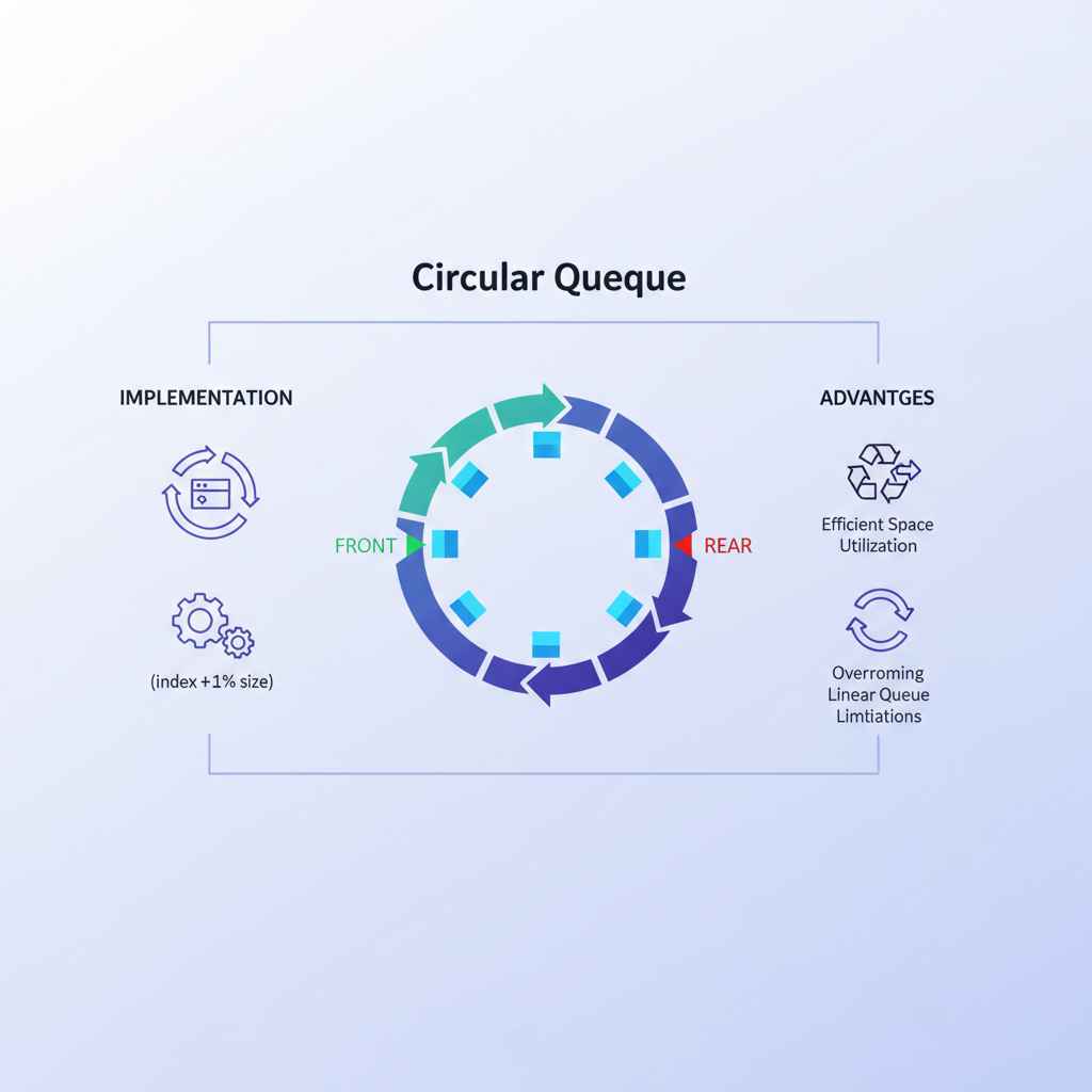 원형 큐(Circular Queue)의 효율적 구현과 메모리 최적화 전략