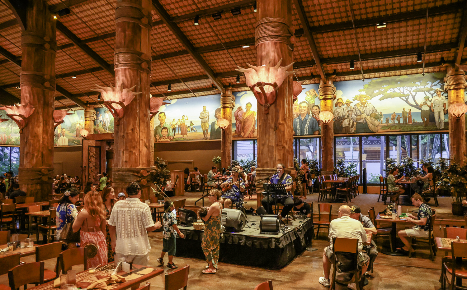 하와이 폴리네시안 센터 뷔페