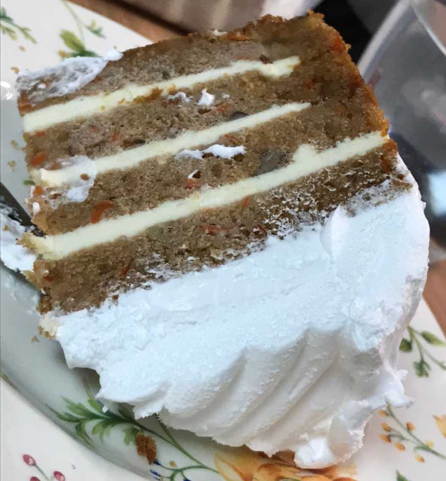 지유가오카 당근케이크 윗면