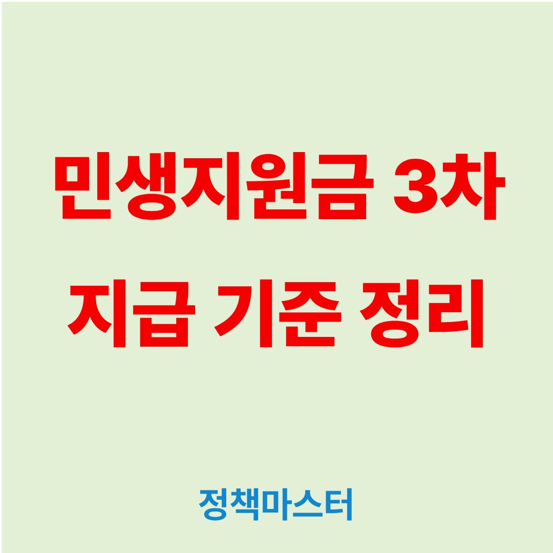 민생회복지원금 3차