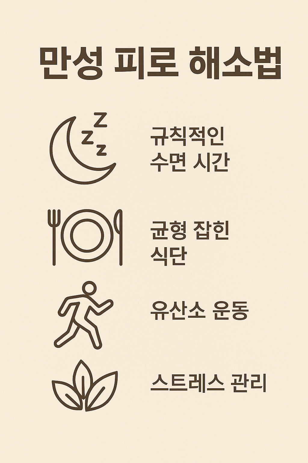 만성 피로 해소를 위한 생활 팁