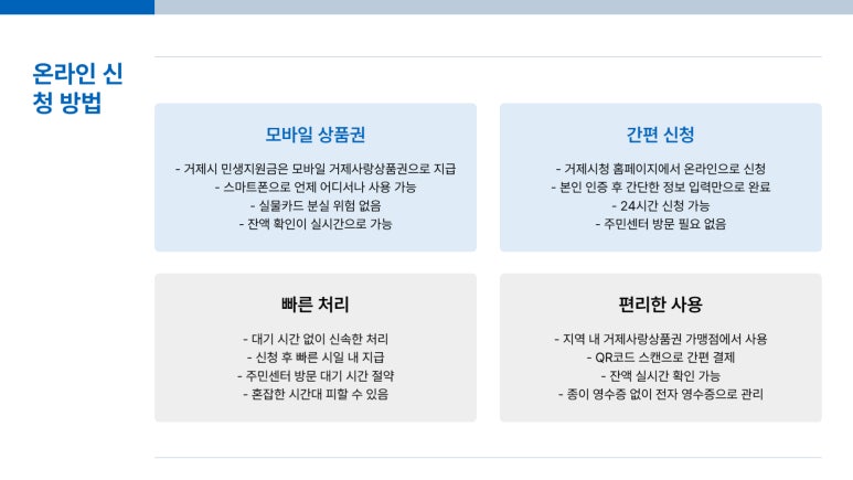 거제시 민생지원금 신청