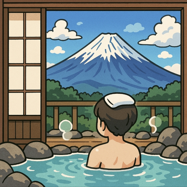 시즈오카 와 야마나시 온천 사진