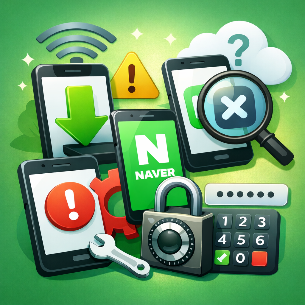 네이버 앱 설치방법 총정리|어플 오류 해결·다운로드 안될 때·비밀번호 설정까지 관련 사진