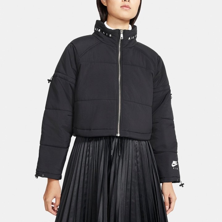 나이키 경량 숏 패딩 점퍼 자켓 후드 집업 아노락 아웃도어 운동복 가을 겨울 여자 크롭