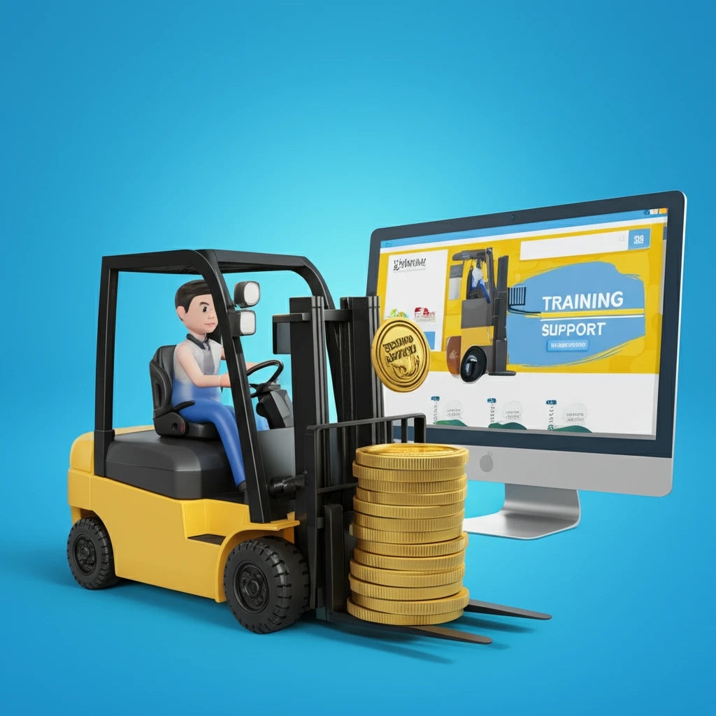 지게차 운전 꿈, 정부 지원받아 현실..