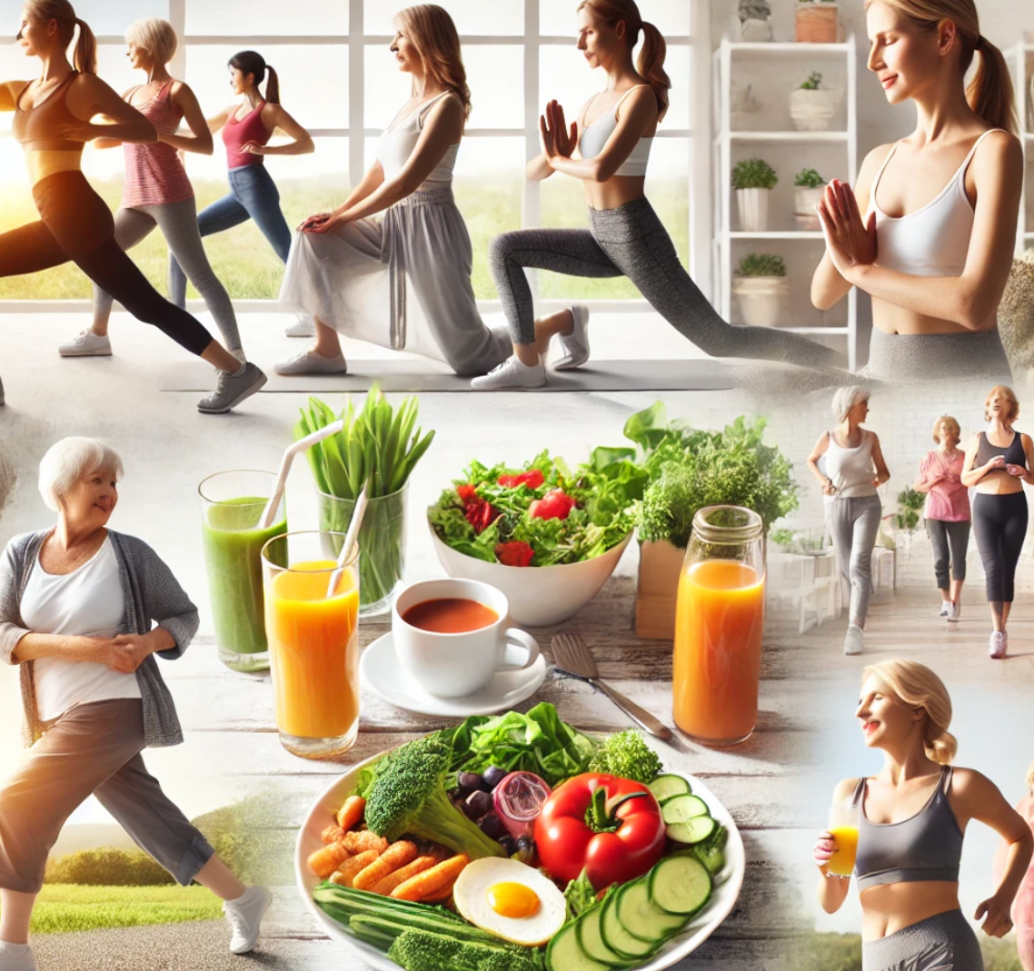 중년여성 건강 관리사진