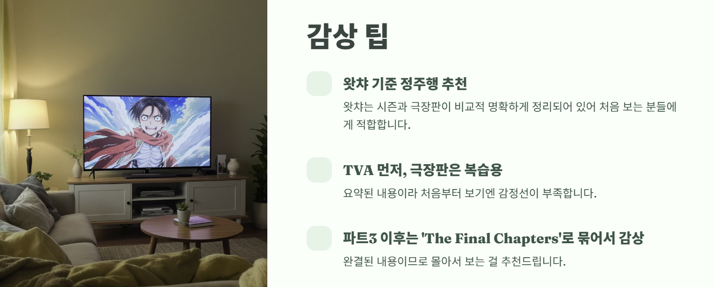 진격의 거인 보는 순서