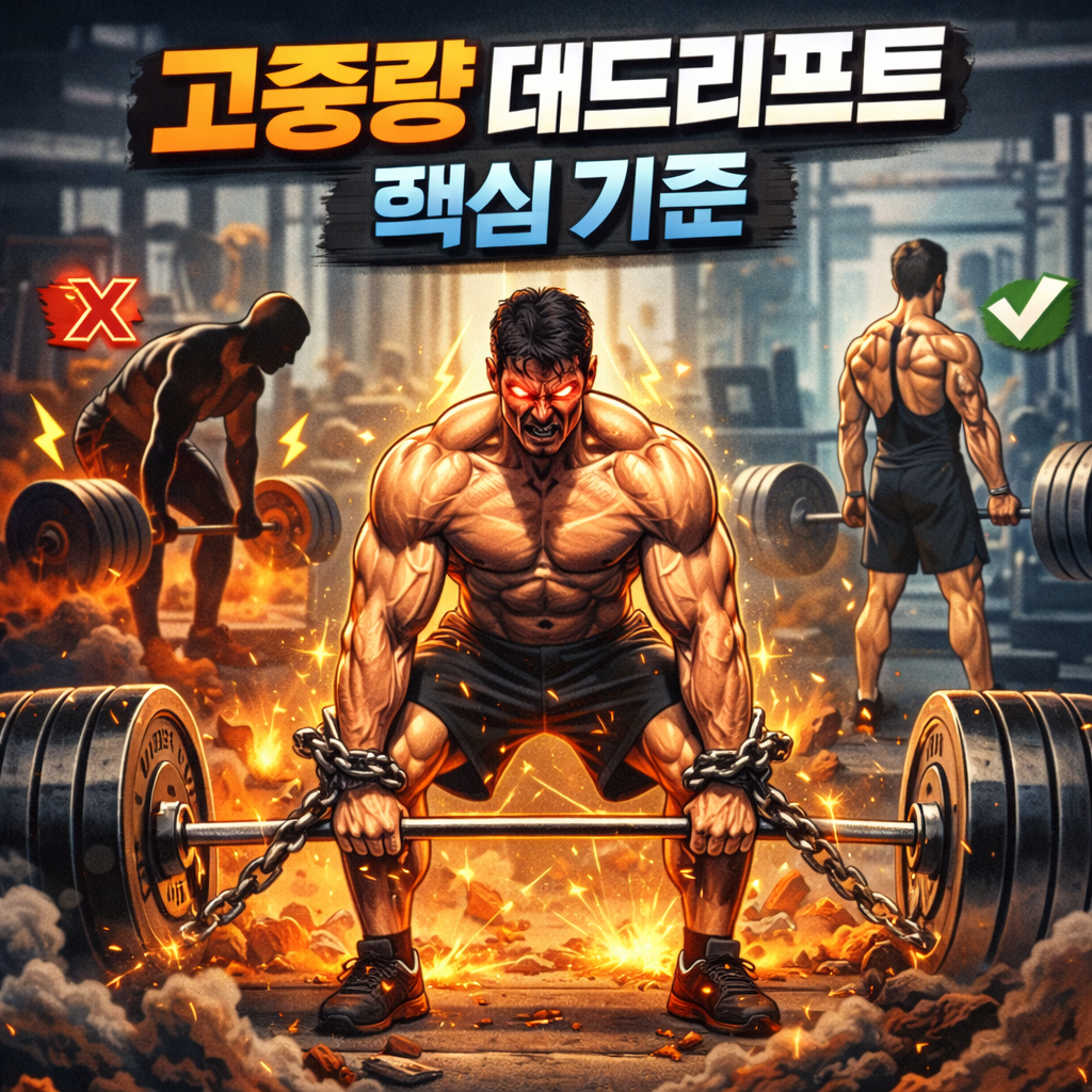 고중량 데드리프트 핵심 기준 (이 3개다)