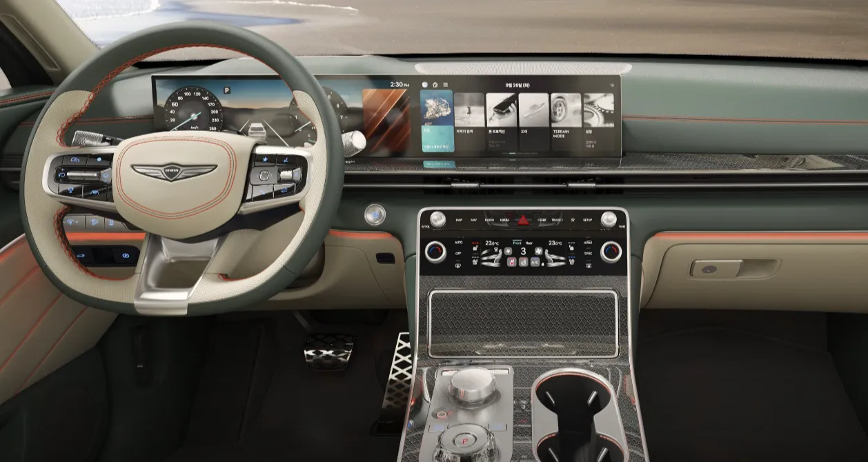 스모키 그린/바닐라 베이지 투 톤