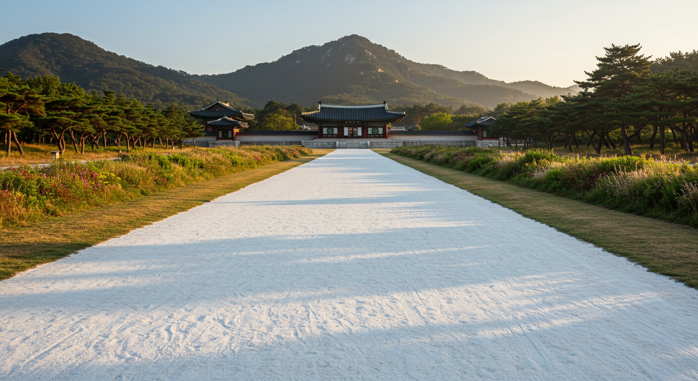 경북 안동 병산서원 뒤편 백사장길