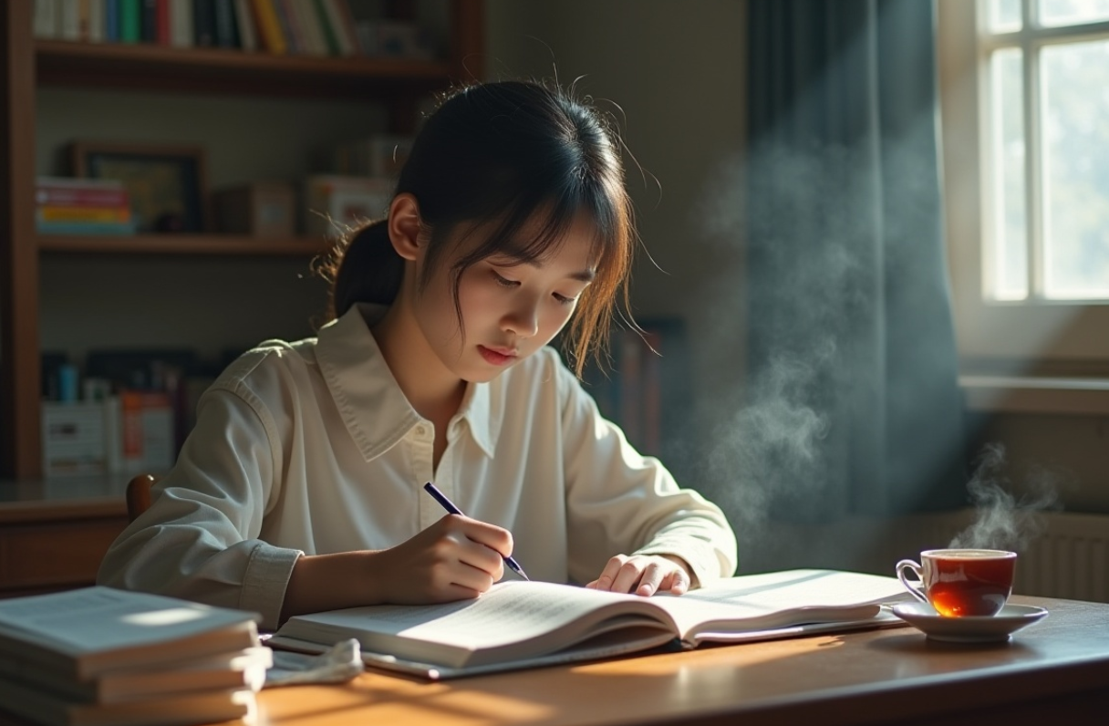 국어 기출 문제를 활용하여 분석하는 학생